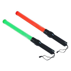 Traffic Baton | LED Safety Wand 54–65 cm with Flash/Steady Modes & Wrist Strap | Parking, Event, Emergency Traffic Control
